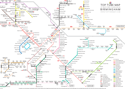 Full Top Tube Map poster